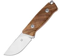 Couteau Fixe Fox-Knives Muzzle Acier Inoxydable Becut Lame Satinée, Manche en Bois d'Olivier FX-664