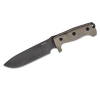 Couteau fixe Lionsteel avec lame SLEIPNER NOIRE, manche en CANVAS, étui en cordura/kydex M7B CVG