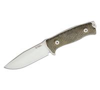 Couteau fixe Lionsteel Hunter lame SLEIPNER manche en CANVAS VERT, étui en cuir M5 CVG