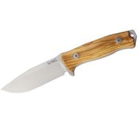 Couteau fixe Lionsteel lame SLEIPNER manche en bois d'olivier, étui en cuir M5 UL