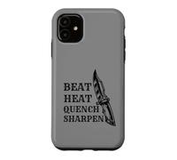 Couteau Forger Beat Heat Quench Aiguiseur Couteaux Forgeron Coque pour iPhone 11
