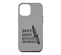 Couteau Forger Beat Heat Quench Aiguiseur Couteaux Forgeron Coque pour iPhone 12 Pro Max