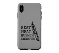 Couteau Forger Beat Heat Quench Aiguiseur Couteaux Forgeron Coque pour iPhone XS Max