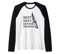 Couteau Forger Beat Heat Quench Aiguiseur Couteaux Forgeron Manche Raglan