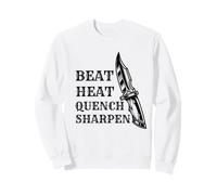 Couteau Forger Beat Heat Quench Aiguiseur Couteaux Forgeron Sweatshirt