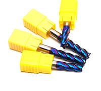 couteau, Fraise verticale CNC 8 mm, 4 dents, acier tungstène HRC65(5pcs)