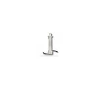 Couteau Bol Long 100 M/M Dia 80 M/M Pour Petit Electromenager Braun 64188645 4142 4188645 4179 4185 4187 4188 4189 4642 Mr400 4185 Multiquick, Minipimer, Multiquick Control Plus, Minipimer Control Plus Multiquick Control Plus Vario, Minipimer Cont
