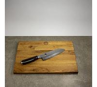 Couteau Kai Shun - Tim Mälzer Premier Series - Couteau Santoku TDM 1702 - Couteau japonais ultra tranchant + planche à découper 100 % faite main 40 x 25 cm