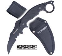 Couteau Karambit Lame Fixe Poignard Tac Force TF-FIX002BK Repliksword