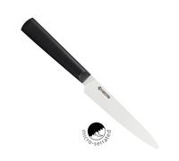 Couteau, lame avec micro-dentures 12,5 cm Chowa lame céramique - manche noir