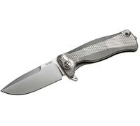 Couteau Lionsteel Solid Titanium, RotoBlock. Sleipner, GRIS avec FLIPPER SR11 G