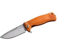 Couteau Lionsteel SR FLIPPER ORANGE Aluminium, RotoBlock, lame finition satinée Sleipner SR22A OS