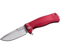 Couteau Lionsteel SR FLIPPER ROUGE en aluminium, RotoBlock, lame finition satinée Sleipner SR22A RS