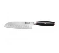 Couteau modèle santoku Wusaki Fujiko Black 18cm manche en pakka Wusaki