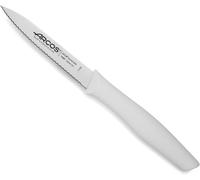 Couteau Mondador Serré 100 Mm - Lame Acier Inoxydable Nitrum Pour Durabilité Et Précision - Manche Polypropylène Blanc - Série Nova