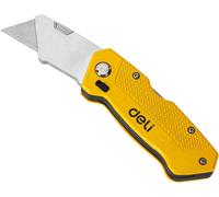 Couteau multi-usages Deli Tools avec lame rétractable Edl006Z (jaune)