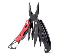 Couteau multifonction 10-en-1 avec verrouillage de sécurité et étui en nylon- ergonomique-mousqueton d'accroche-multitool-couteau pliant-camping-Pince Multifonction Inoxydable-multitool-