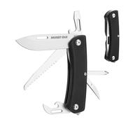 Couteau Multifonction 10 en 1 Mossy Oak, Acier Inoxydable avec Manche en G10, Couteau, Scie, Tournevis, Ouvre-Boite, Brise-Vitre, Denudeur, Outil Multifonction Compact pour Randonnee, Camping, Voyage