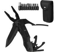 Couteau Multifonction, Couteau Pliant Pince 14 En 1, Couteau De Poche Survie En Acier Inoxydable, Outils Multifonction Randonnée Avec Étui Pour Extérieur Camping Randonnée, Cadeau Homme