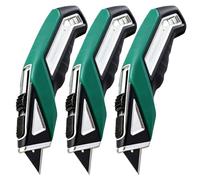 Couteau Multifonction Extensible, Ouvre-boîte Extensible À Trois Positions, Manche en Alliage de Zinc, Facile À Ranger, Livré avec 5 Lames(*3)