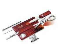 Couteau multifonction Victorinox SwissCard Lite rouge transparent