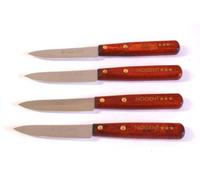 Couteau Nogent *** Lot De 4 Couteaux Office Fabrication Française Lame Lisse