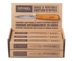 Couteau office avec lame en acier carbone - présentoir de 6 boîtes de 2 pcs OPINEL - 17667