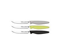 Couteau office lame cranté 11 cm (1 modèle aléatoire) - - Multicolore - Inox