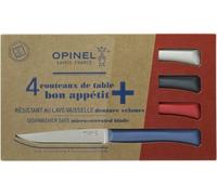 Opinel Bon Appetit+ set de 4 couteaux de table, primo, lame micro-dentée