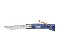 Couteau Opinel N°08 Baroudeur Bleu Fonçé Inox, 8.5 Cm