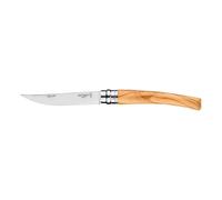 Opinel - Couteau pliable N°10 Slim - Lame 10 cm inox, manche olivier, Virobloc
