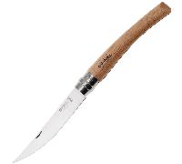 Opinel – Couteau de table N°10, lame 10 cm inox, effilé, manche hêtre, Virobloc