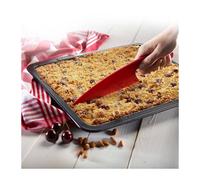 Couteau à gâteau et Pelle à tarte, extra-large, longueur : 29 cm, plastique, rouge, 30312270