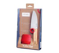 Couteau Petit Chef et protège-doigts pour enfant OPINEL ROUGE