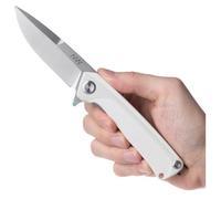couteau pliant Acta non verba Z100 BB Stonewash/Plain Edge G10 Couleur: blanc