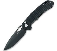 Couteau Pliant Black Fox Atros Lame en Acier Inoxydable VG10 Idroglader Noire, Manche en G10 Noir