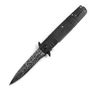 Couteau pliant d'extérieur - Slim - Pliable - En ABS antidérapant - Motif en acier - Couteau de survie - Couteau de chasse - Couteau de chasse - Couteau tranchant - Portable - Outil multifonction