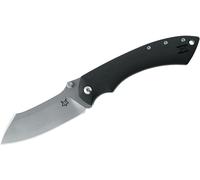 Couteau Pliant FOX Kmaxrom Pelican, Lame Satinée Lisse, Manches G10 Noirs FX-534
