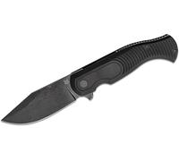 Couteau Pliant Fox Knives FOX EAST WOOD TIGER, Lame Acier 2D Noir Lavé à la Pierre, Manche G10 Noir