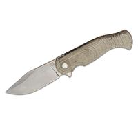 Couteau Pliant Fox Knives FOX EAST WOOD TIGER, Lame en Acier D2 Finition Stonewashed, Manche en Mica