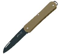 Couteau pliant Fox-Knives FOX VULPIS en acier inoxydable M390, lame noire Idroglader, manche en lait