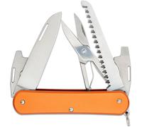 Couteau pliant Fox Knives FOX VULPIS en acier inoxydable N690co, lame polie, manche en aluminium ora