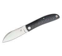 Couteau pliant FOX Knives FX-273 CF Livri Slipjoint, lame M390, manche en Micarta. Étui en cuir