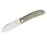 Couteau pliant FOX Knives Livri Slipjoint, lame M390, manches en Micarta, étui en cuir FX-273