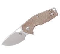 Couteau Pliant Fox Knives VOX CORE, Lame Satinée ELMAX, Manche Micarta Naturel FX-604 MN