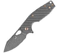 COUTEAU PLIANT FOX KNIVES VOX YARU ACIER INOXYDABLE M398 PVD STONEWASHED LAME, FIBRE DE CARBONE FX-5