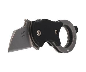 COUTEAU PLIANT FOX MINI-TA MANCHE EN NYLON NOIR - LAME EN ACIER INOXYDABLE 1.4116 SABLÉE
