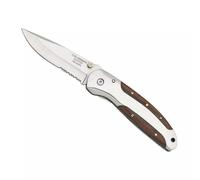 Couteau pliant Herbertz Inox/Pacca 10 cm semi-denté