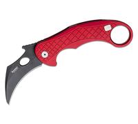 Couteau pliant Lionsteel Chemical Black lame MagnaCut, manche en aluminium ROUGE LE1 A RB