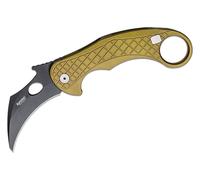 Couteau pliant Lionsteel Chemical Black lame MagnaCut, manche en aluminium VERT LE1 A GB